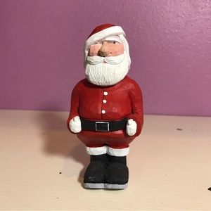 R. Peebles Santa Claus Christmas Hand Carved Statue Xmas Holidays Original Decor